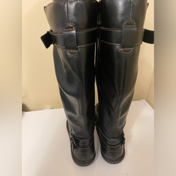 Women’s B.O.C Black Vegan Leather Tall Boots Size 6 - Picture 7 of 8